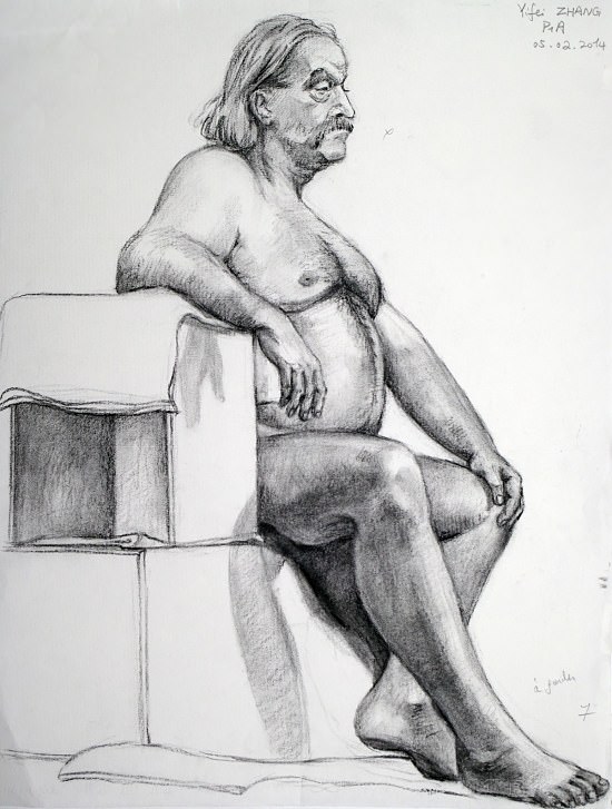 Dessin d'observation Année préparatoire Penninghen - Zhang Yfel